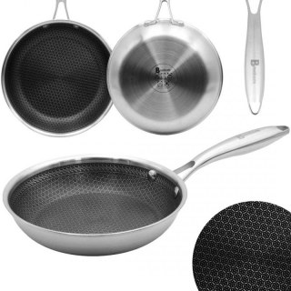 PATELNIA STALOWA 30cm Z POWŁOKĄ PLASTER MIODU 5553 Brunbeste