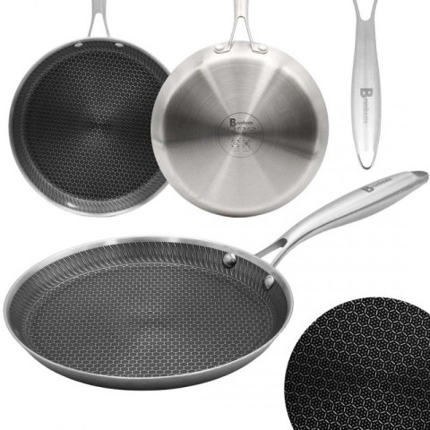 PATELNIA STALOWA DO NALEŚNIKÓW 28cm Z POWŁOKĄ PLASTER MIODU 5547 Brunbeste