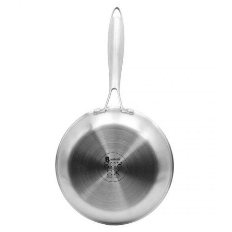 PATELNIA STALOWA Z POKRYWKĄ 24cm POWŁOKA PLASTER MIODU 5554 Brunbeste