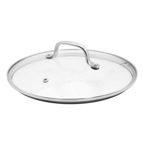 PATELNIA STALOWA Z POKRYWKĄ 24cm POWŁOKA PLASTER MIODU 5554 Brunbeste