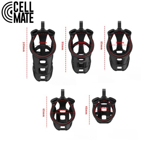 Pas cnoty Guardian Chastity Cage Black Size 0 CELLMATE CELLMATE