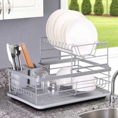 SUSZARKA DO NACZYŃ Z OCIEKACZEM I TACĄ E-8086 Elitehoff