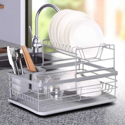 SUSZARKA DO NACZYŃ Z OCIEKACZEM I TACĄ E-8086 Elitehoff