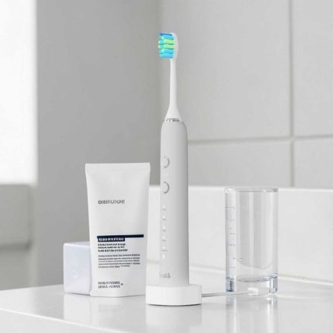 SZCZOTECZKA SONICZNA DO ZĘBÓW WYBIELAJĄCA HUSLA MEDIC 3 KOŃCÓWKI + ETUI Husla