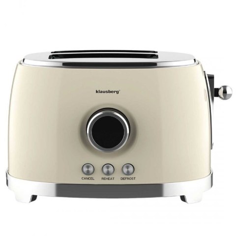 TOSTER OPIEKACZ NA 2 KROMKI WYŚWIETLACZ LED KLAUSBERG KB-9026 RETRO Klausberg