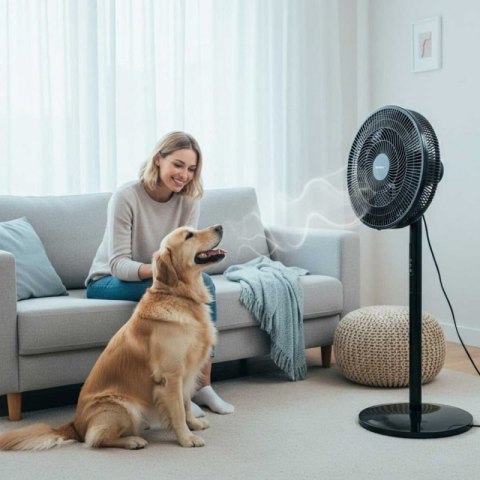 WENTYLATOR WIATRAK PODŁOGOWY BIURKOWY REGULOWANY KLAUSBERG KB-9041 Klausberg