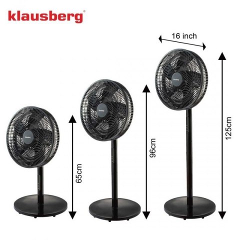 WENTYLATOR WIATRAK PODŁOGOWY BIURKOWY REGULOWANY KLAUSBERG KB-9041 Klausberg