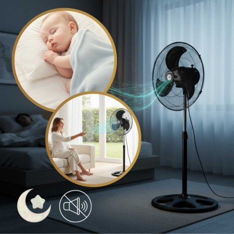 WENTYLATOR WIATRAK PODŁOGOWY BIURKOWY ŚCIENNY 3w1 KLAUSBERG KB-9042 Klausberg