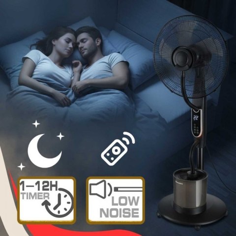 WENTYLATOR WIATRAK PODŁOGOWY MGIEŁKOWY Z NAWILŻACZEM KLAUSBERG KB-9043 Klausberg