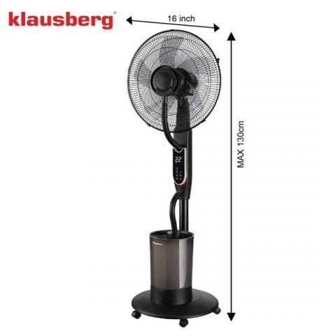WENTYLATOR WIATRAK PODŁOGOWY MGIEŁKOWY Z NAWILŻACZEM KLAUSBERG KB-9043 Klausberg