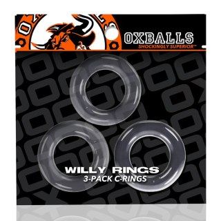 Zestaw pierścieni Willy Rings Cockrings 3 Pcs Clear Oxballs Oxballs