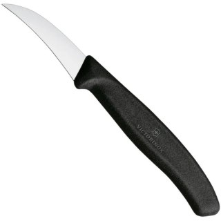 Nóż do jarzyn zagięty dł. 60/162 mm - czarny Victorinox