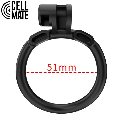 Pas cnoty Centurion Chastity Cage Black Size 4 CELLMATE CELLMATE