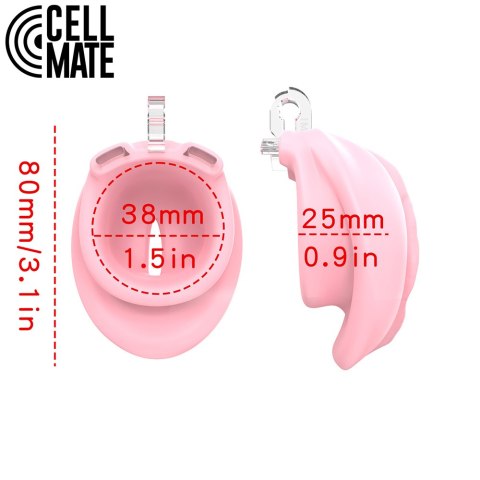 Pas cnoty Pussyfyer Chastity Cage Pink CELLMATE CELLMATE