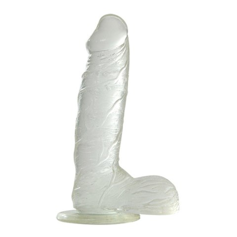 Dildo-JELLY DILDO REAL RAPTURE CLEAR 7.5" Real Rapture