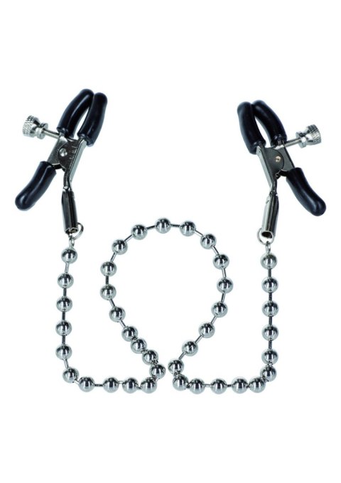 Silver Beaded Nipple Clamps Metal CalExotics
