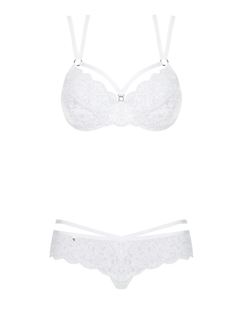 Bielizna-860-SET-2 komplet 2-częściowy biały L/XL Obsessive