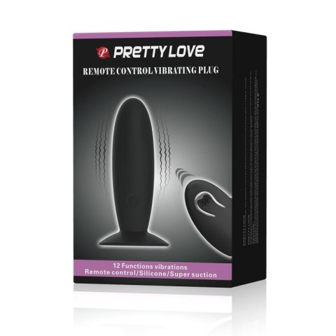 PRETTY LOVE - REMOTE CONTROL VIBRATING PLUG 12 function Pretty Love