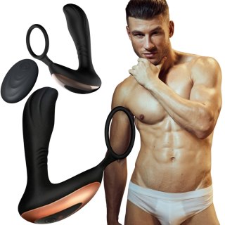 Stymulator-Prostate Massager with Ring USB 10 Function / Remote Control B - Series Magic