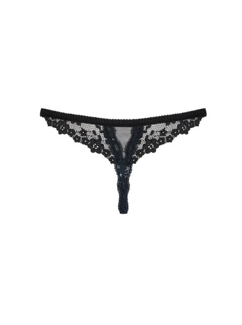 Bielizna-Letica stringi otwarte czarne L/XL Obsessive