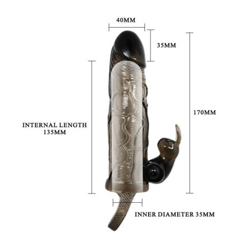 BAILE - BRAVE MAN SMOKE 5,91"" MULTI-SPEED vibration BAILE