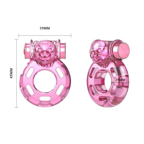 BAILE - Vibrating Cock Ring Bear Pink BAILE
