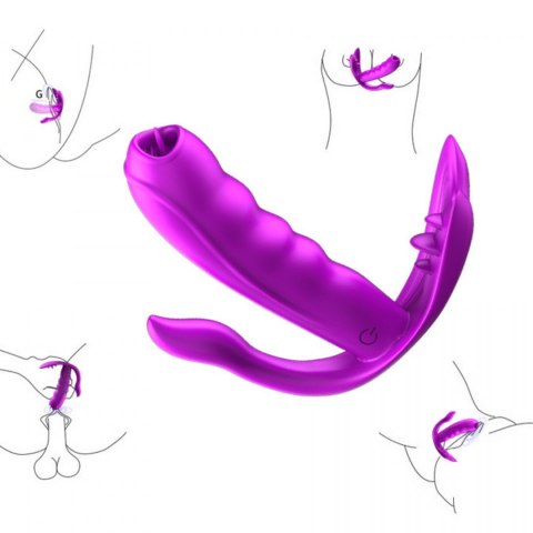Stymulator-Silicone Panty Vibrator USB 7 Function / Heating B - Series Fox