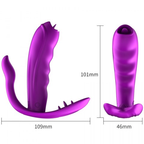 Stymulator-Silicone Panty Vibrator USB 7 Function / Heating B - Series Fox