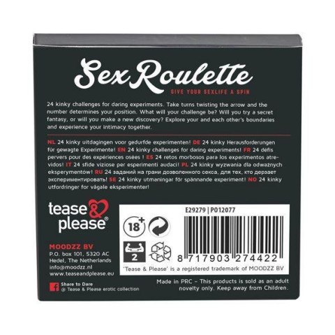 Sex Roulette Kinky (NL-DE-EN-FR-ES-IT-PL-RU-SE-NO) Tease & please