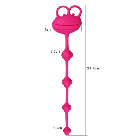 10"" Silicone Frog Anal Beads Lovetoy