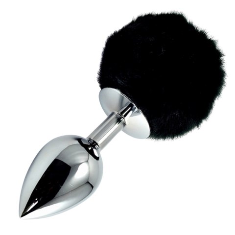 Pompon Metal Plug Large Black Lovetoy