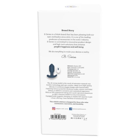 Victoria - Vibrating Anal Plug, remote control B - Series Lyla