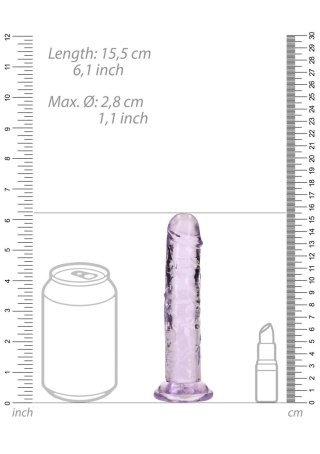 Straight Realistic Dildo with Suction Cup - 6'' / 14,5 RealRock