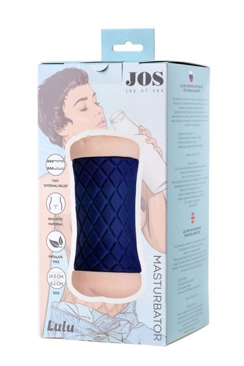 JOS LULU, Masturbator double-sided, TPR, fleshy, 14.5 cm JOS