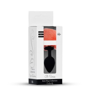 Plug-Jewellery Silicon PLUG - Bunny Tail - Black-Peach B - Series HeavyFun