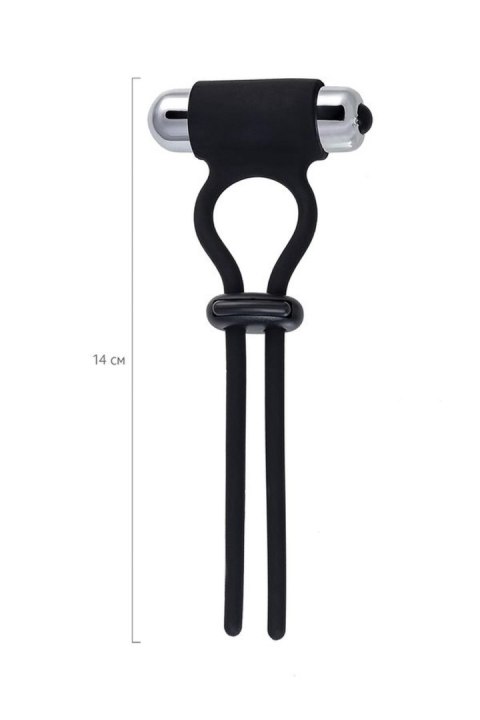 A-Toys Erection enhancing lasso Jat , black, silicone, 14cm A-Toys