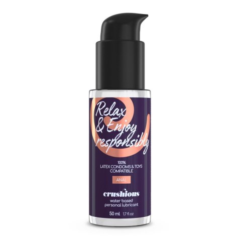 CRUSHIOUS ANAL THRILL ANAL DOUCHE 90ML WITH ANAL LUBRICANT 50ML AND 10 BEAD ANAL CHAIN Crushious