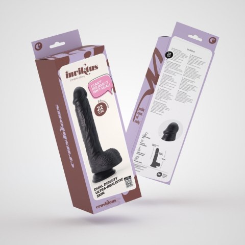CRUSHIOUS INVIKTUS 8 LIQUID SILICONE DILDO BLACK Crushious