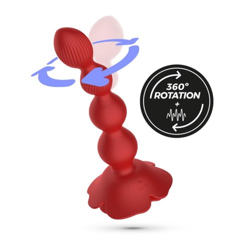 CRUSHIOUS ROSALINE ROTATING ANAL PLUG WITH REMOTE CONTROL Crushious