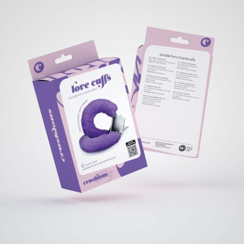 LOVE CUFFS FURRY HANDCUFFS CRUSHIOUS PURPLE Crushious