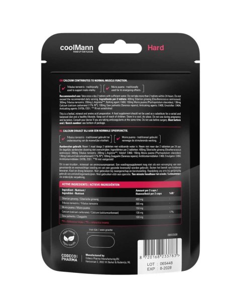 CoolMann HARD - 60 tablets Cobeco