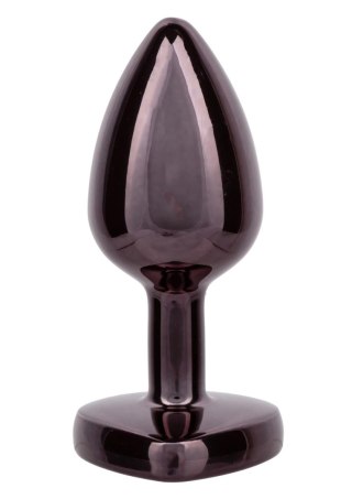 Diamond Heart Plug Small Black CalExotics