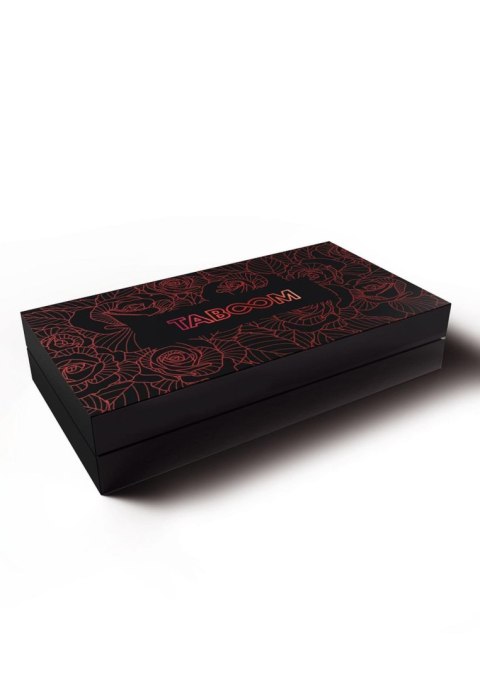 Wild Roses Collar & Leash Black Taboom