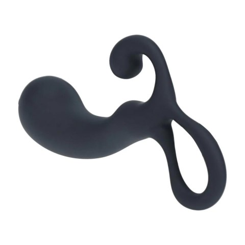 Bulb with Loop Silicone Prostate Massager - M - Black Levelz
