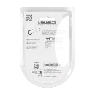 Liquid Silicone Cockring - L - Black Levelz by Shots