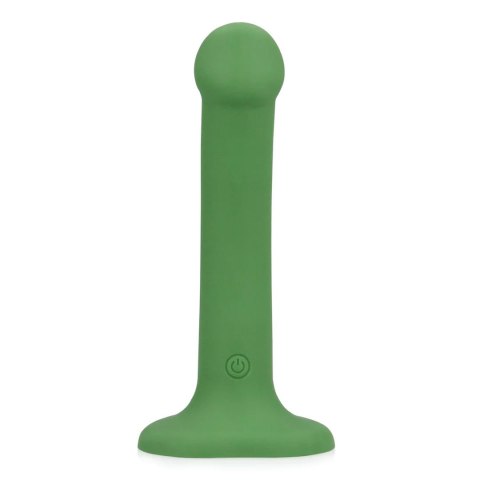 Non-Phallic Vibrating Dildo - Small - Forest Green Loveline