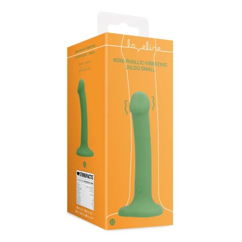 Non-Phallic Vibrating Dildo - Small - Forest Green Loveline