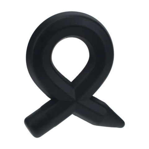 Pencil Liquid Silicone Cockring - Black Levelz
