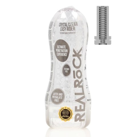 Easy Rider - Textured Masturbator - Transparent RealRock