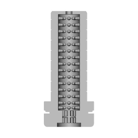 Easy Rider - Textured Masturbator - Transparent RealRock